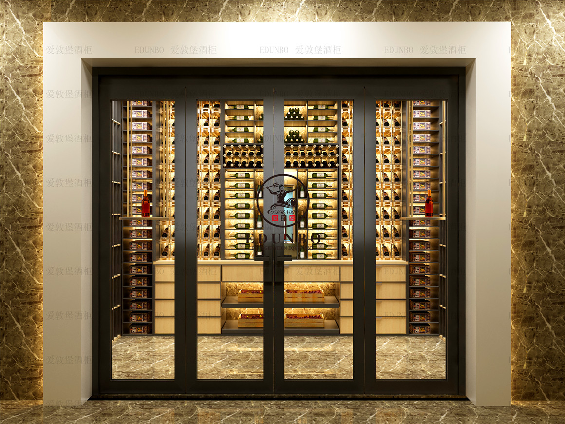 现代风格玻璃酒窖